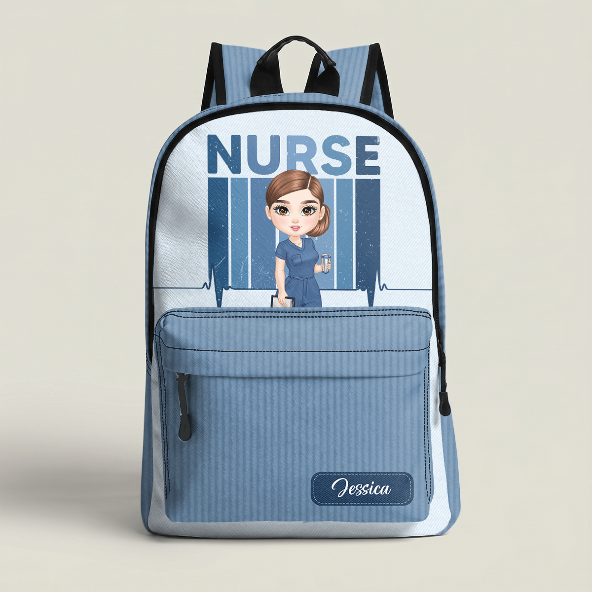 Nurse Color Scrubs - Personalized Backpack