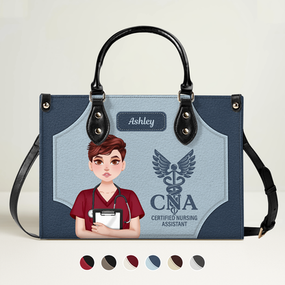 Nurse Magic Life - Personalized Custom Leather Handbag