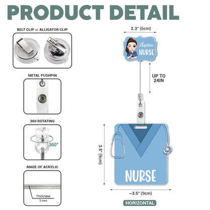 To Be A Nurse - Personalized Nurse Badge Reel & Buddy Set