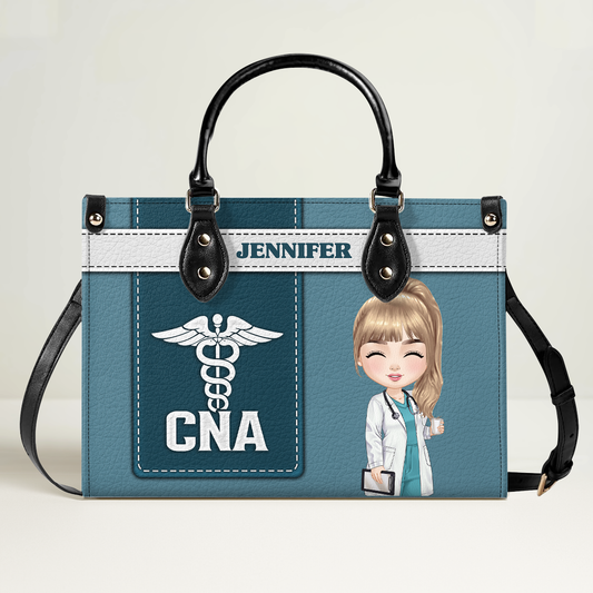 Basic Nurse - Personalized Custom Leather Handbag