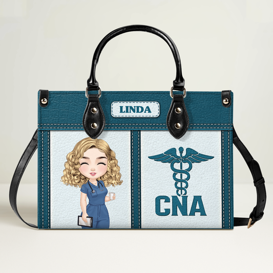 Graceful Nurse - Personalized Custom Leather Handbag