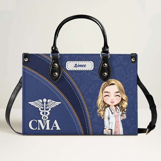 Nurse Elegant Style - Personalized Custom Leather Handbag