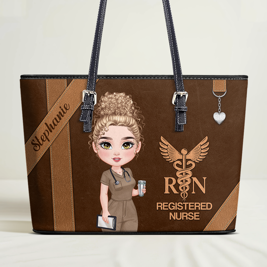 Nurse Like That - Personalized Custom Nurse Leather Tote Bag