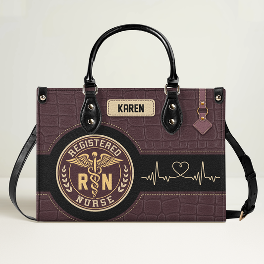 Old School Nurse Style - Personalized Custom Leather Handbag