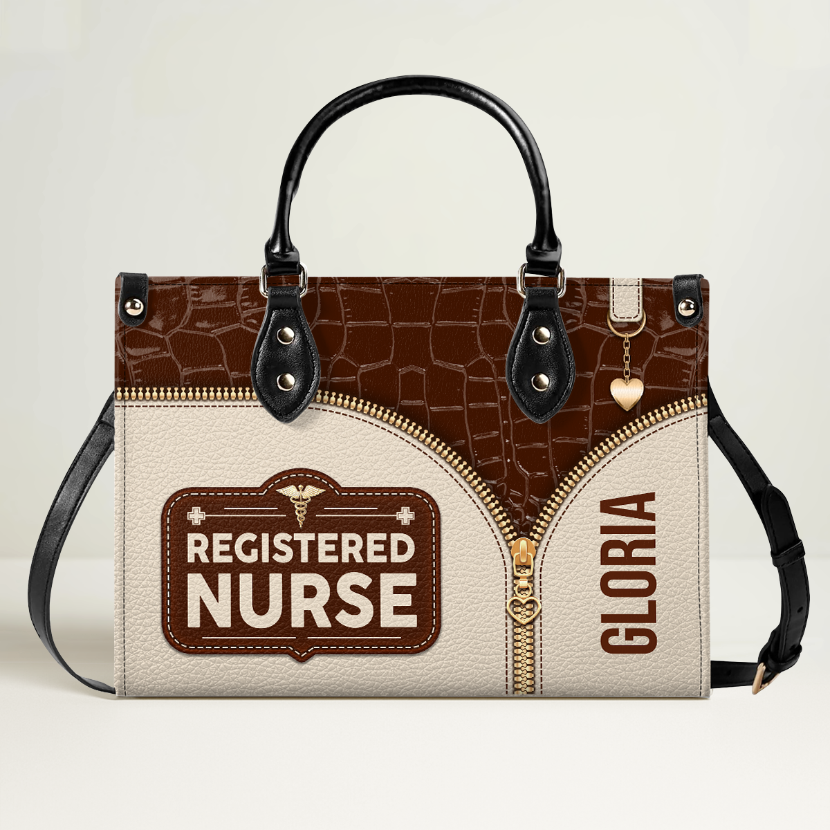 Retro Nurse Style - Personalized Custom Leather Handbag