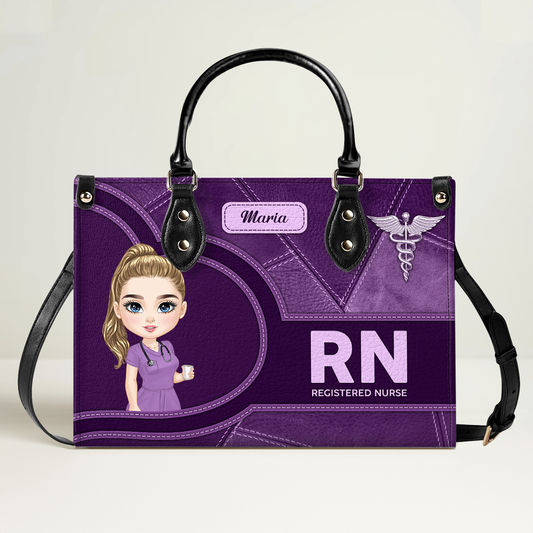 The Chic Nurse - Personalized Custom Leather Handbag