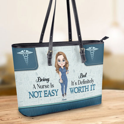 personalized custom nurse tote bag