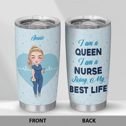 I Am A Queen - Personalized Custom Tumbler