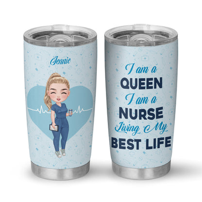 I Am A Queen - Personalized Custom Tumbler