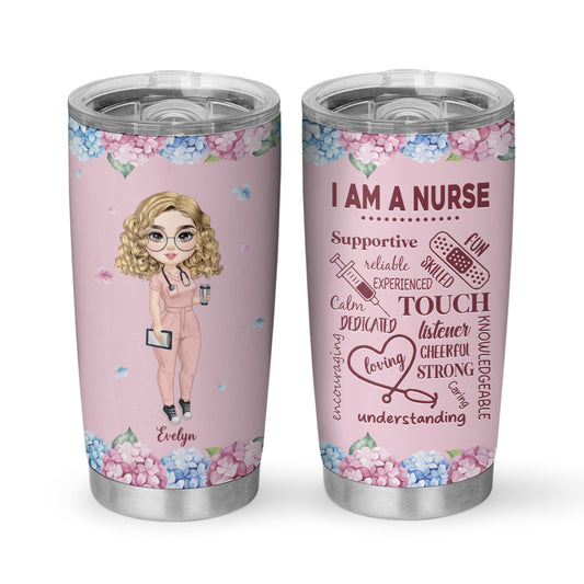 Supportive Nurse - Personalized Custom Tumbler