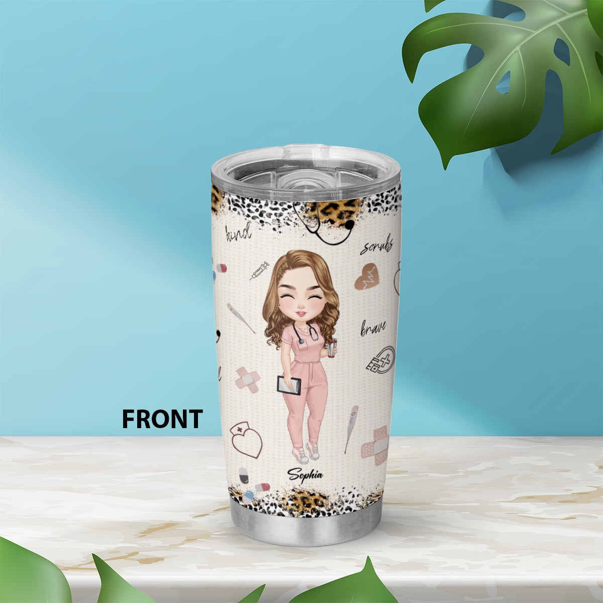 Basic Nurse Life - Personalized Custom Tumbler