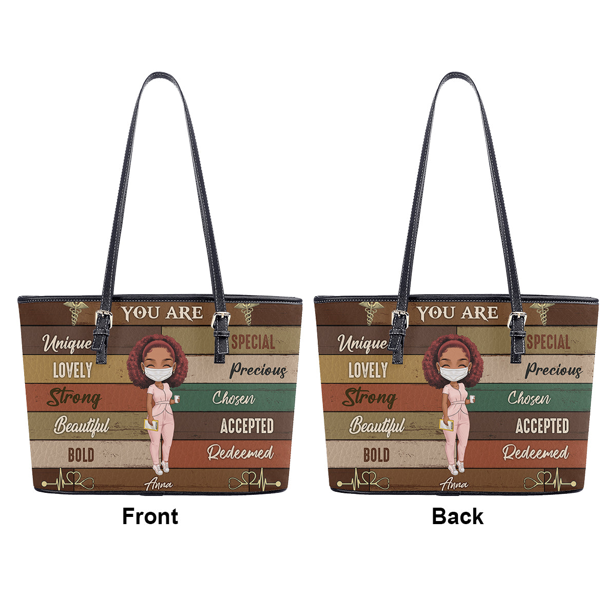 personalized custom nurse tote bag