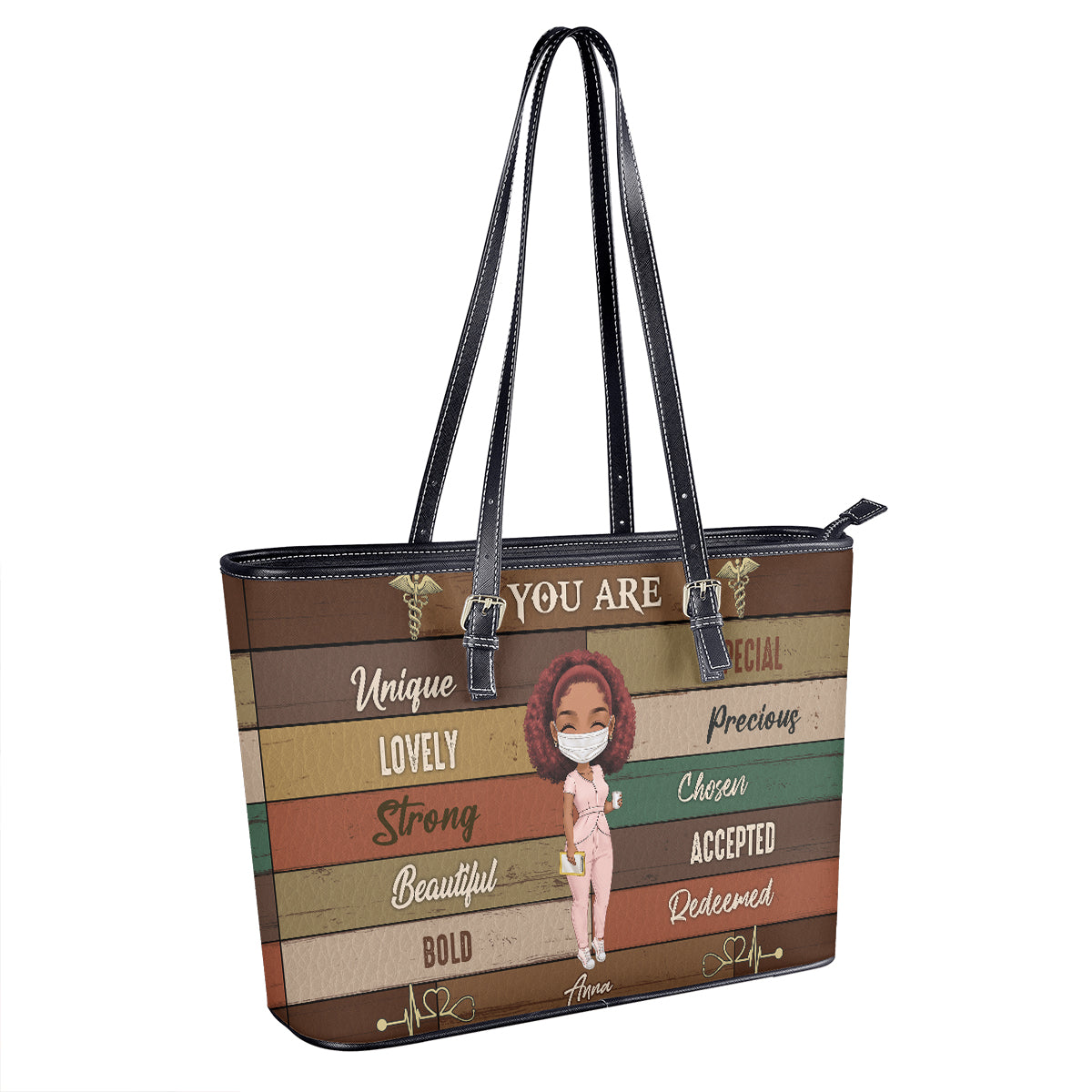 personalized custom nurse tote bag